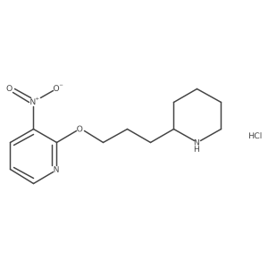 3-Nitro-2-(3-(piperidin-2-yl)propoxy)pyridine hydrochloride Structure