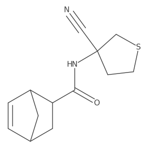 N-(3-Cyanothiolan-3-yl)bicyclo[2.2.1]hept-5-ene-2-carboxamide Structure