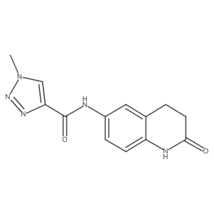 1-methyl-N-(2-oxo-1,2,3,4-tetrahydroquinolin-6-yl)-1H-1,2,3-triazole-4-carboxamide Structure