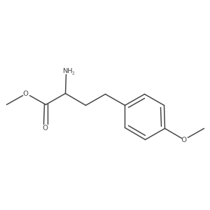 Methyl 2-amino-4-(4-methoxyphenyl)butanoate结构式