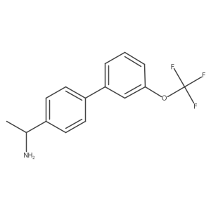 1-(3'-(Trifluoromethoxy)-[1,1'-biphenyl]-4-yl)ethanamine结构式