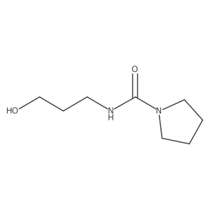 N-(3-Hydroxypropyl)pyrrolidine-1-carboxamide结构式
