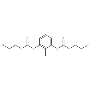 Carbamic acid, (2-methyl-1,3-phenylene)bis-, bis(2-chloroethyl) ester Structure