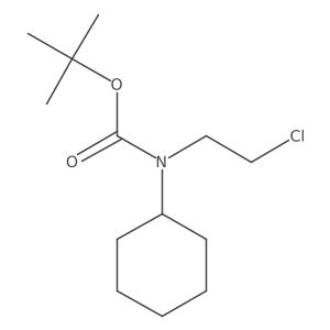 tert-butyl N-(2-chloroethyl)-N-cyclohexylcarbamate结构式