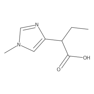 2-(1-Methyl-1H-imidazol-4-yl)butanoic acid Structure