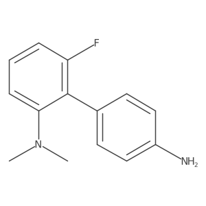 [1,1a(2)-Biphenyl]-2,4a(2)-diamine, 6-fluoro-N2,N2-dimethyl- Structure