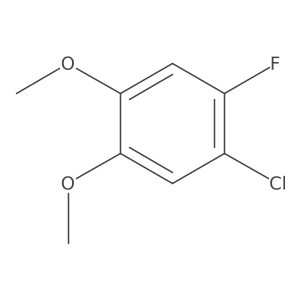 1-Chloro-4,5-dimethoxy-2-fluorobenzene结构式