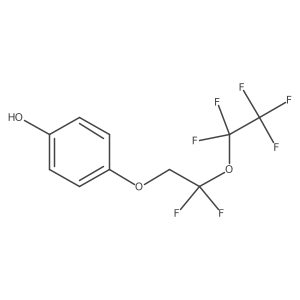 4-[2,2-Difluoro-2-(1,1,2,2,2-pentafluoroethoxy)ethoxy]phenol结构式