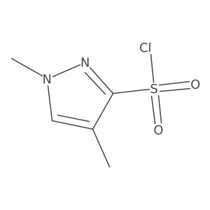 1,4-Dimethylpyrazole-3-sulfonyl chloride Structure