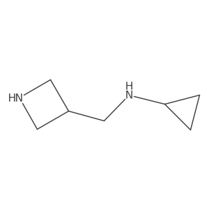 N-(azetidin-3-ylmethyl)cyclopropanamine结构式