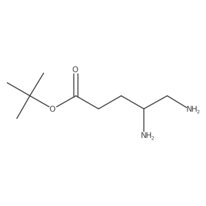 Tert-butyl 4,5-diaminopentanoate结构式