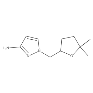 1-[(5,5-Dimethyloxolan-2-yl)methyl]-1h-pyrazol-3-amine结构式