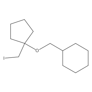 ({[1-(Iodomethyl)cyclopentyl]oxy}methyl)cyclohexane Structure