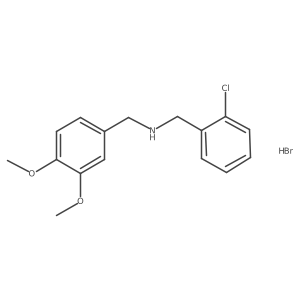 (2-Chlorobenzyl)(3,4-dimethoxybenzyl)amine hydrobromide Structure