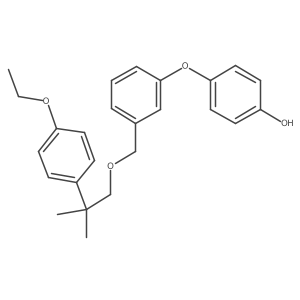 4-(3-{[2-(4-Ethoxyphenyl)-2-methylpropoxy]methyl}phenoxy)phenol结构式