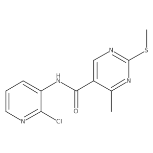N-(2-Chloro-3-pyridinyl)-4-methyl-2-(methylthio)-5-pyrimidinecarboxamide Structure
