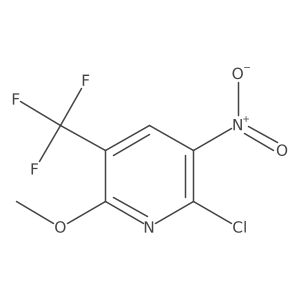 2-Chloro-6-methoxy-3-nitro-5-(trifluoromethyl)pyridine结构式