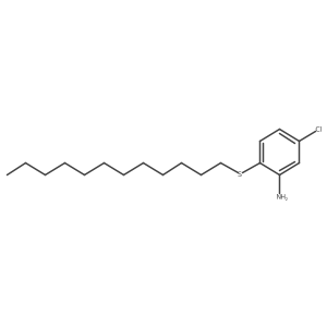 5-Chloro-2-(dodecylthio)benzenamine结构式