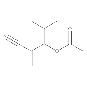 Acetic acid 2-cyano-1-isopropyl-allyl ester结构式