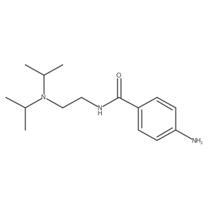 4-Amino-N-[2-[bis(1-methylethyl)amino]ethyl]benzamide结构式