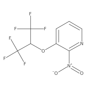 3-(1,1,1,3,3,3-Hexafluoropropan-2-yloxy)-2-nitropyridine Structure