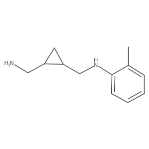 1,2-Cyclopropanedimethanamine, N1-(2-methylphenyl)-结构式