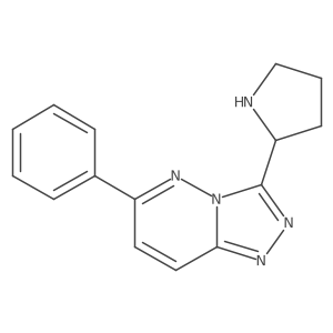 6-Phenyl-3-(pyrrolidin-2-yl)-[1,2,4]triazolo[4,3-b]pyridazine Structure