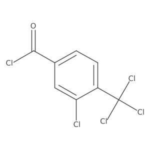 3-Chloro-4-(trichloromethyl)benzoyl chloride结构式