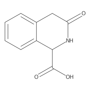 3-Oxo-1,2,3,4-tetrahydroisoquinoline-1-carboxylic acid结构式