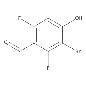 3-Bromo-2,6-difluoro-4-hydroxybenzaldehyde结构式
