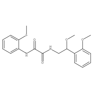 N1-(2-methoxy-2-(2-methoxyphenyl)ethyl)-N2-(2-(methylthio)phenyl)oxalamide Structure