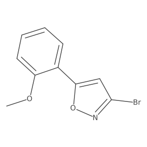 3-Bromo-5-(2-methoxyphenyl)isoxazole Structure