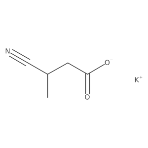 Potassium 3-cyanobutanoate结构式