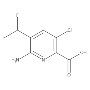 6-Amino-3-chloro-5-(difluoromethyl)picolinic acid Structure