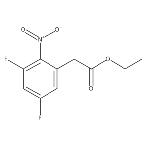 Ethyl 3,5-difluoro-2-nitrophenylacetate结构式