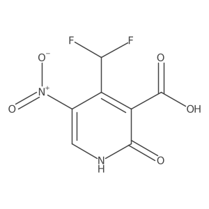 4-(Difluoromethyl)-2-hydroxy-5-nitronicotinic acid Structure