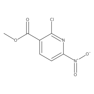 Methyl 2-chloro-6-nitronicotinate结构式