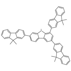 1,3,7-tris(9,9-dimethylfluoren-2-yl)-9H-carbazole Structure