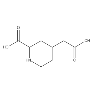 4-(Carboxymethyl)piperidine-2-carboxylic acid结构式