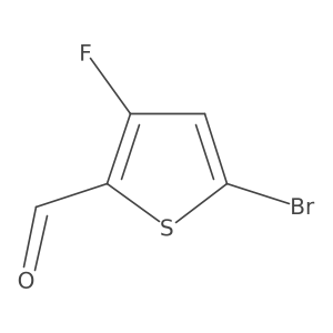5-Bromo-3-fluorothiophene-2-carbaldehyde Structure