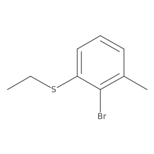 2-Bromo-1-(ethylthio)-3-methyl-benzene Structure