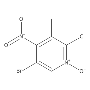 5-Bromo-2-chloro-3-methyl-4-nitropyridine 1-oxide结构式