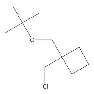 1-[(Tert-butoxy)methyl]-1-(chloromethyl)cyclobutane结构式