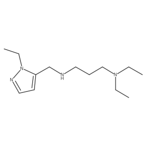 [3-(diethylamino)propyl][(1-ethyl-1H-pyrazol-5-yl)methyl]amine结构式