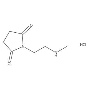 1-[2-(Methylamino)ethyl]pyrrolidine-2,5-dione hydrochloride结构式
