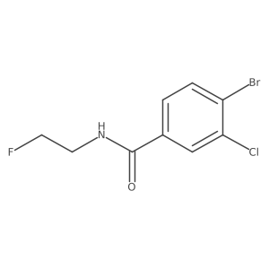 4-Bromo-3-chloro-N-(2-fluoroethyl)benzamide Structure
