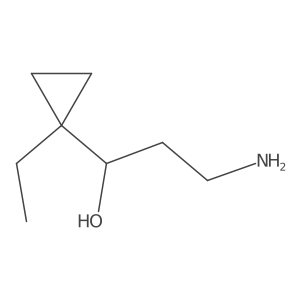 3-Amino-1-(1-ethylcyclopropyl)propan-1-ol结构式