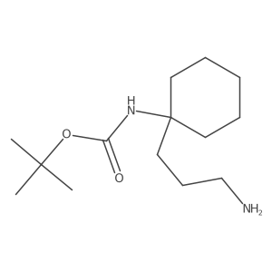 tert-butyl N-[1-(3-aminopropyl)cyclohexyl]carbamate Structure