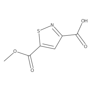 5-Methoxycarbonyl-1,2-thiazole-3-carboxylic acid结构式
