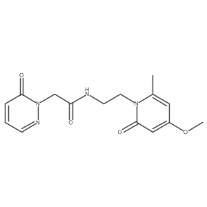 N-(2-(4-methoxy-6-methyl-2-oxopyridin-1(2H)-yl)ethyl)-2-(6-oxopyridazin-1(6H)-yl)acetamide Structure
